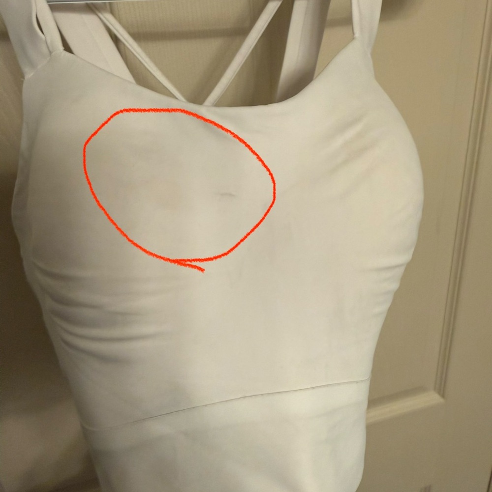 *Flawed. Read description* Lululemon Like a cloud longline bra D/DD Size 6 - Picture 3 of 7